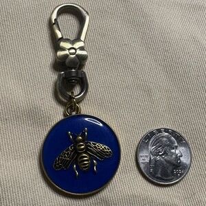 Gucci Gold Medallion Keychain